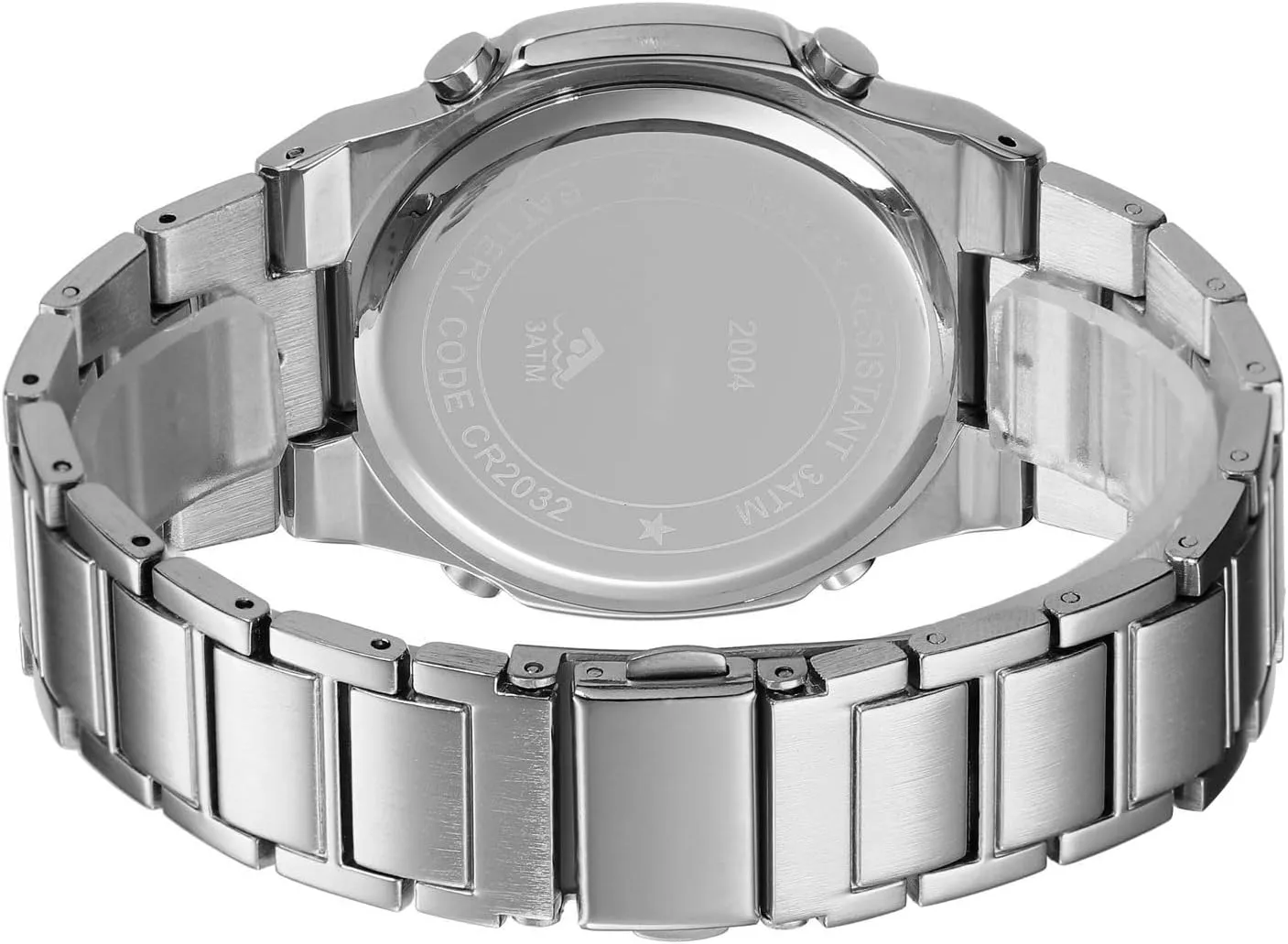 Reginald Men's Multifunctional Electronic Watch Outdoor Sports Watch LED Large Digital Display Timing Stainless Steel Watch