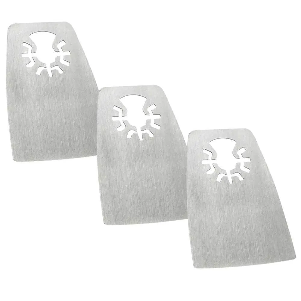Replacement 3 Pack 52mm Flat Cut Stainless Steel Scraper Fits for Fein Multimaster Dremel Bosch Craftsman Ridgid Oscillating Tools for Versa Tool AB3N-D
