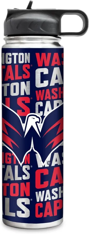 Rico Industries NHL Hockey Stainless Steel Tumbler with Lid - Great For Coffee, Tea, Water or Cocktails