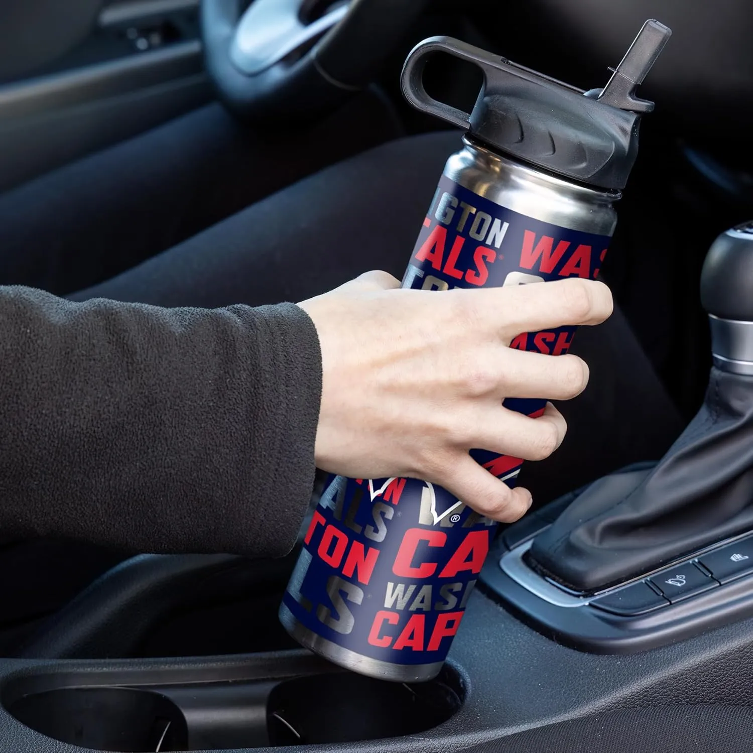 Rico Industries NHL Hockey Stainless Steel Tumbler with Lid - Great For Coffee, Tea, Water or Cocktails