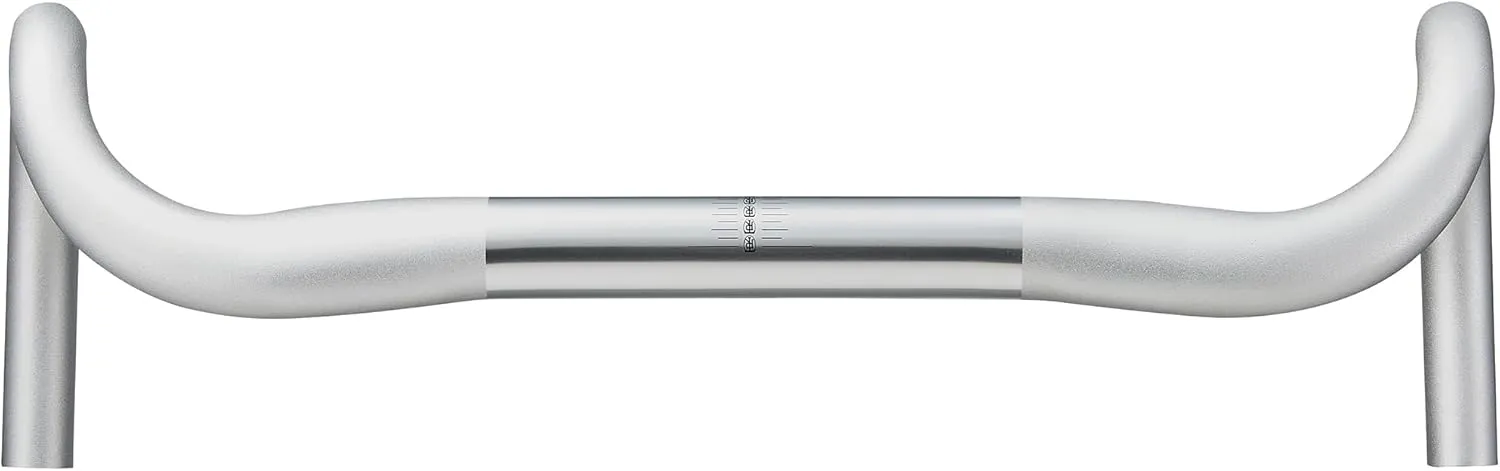Ritchey Classic Butano Handlebar, Double-Butted 6061 Alloy, High-Polish Silver, 38-44cm, Compact Bend (42CM)