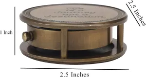 Robert Frost Poem Compass Handmade Gift Antique Brass Pocket Compasses Vintage Brass Compass Nautical Navigational Compass Antique Brass Compass by XIMDECO®