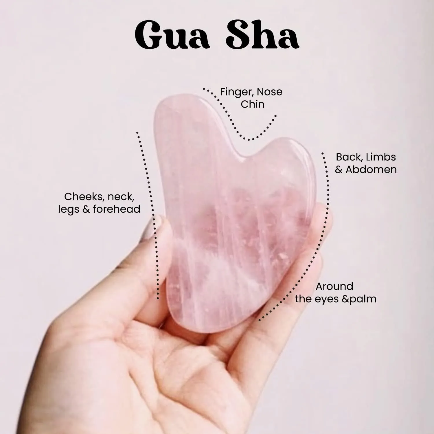 ROSELYNBOUTIQUE Gua Sha Facial Tools & Face Lift Roller for Wrinkless Natural Skincare Tool Jade Roller Guasha Tool for Face (Pink)