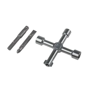 RS PRO Zinc Alloy 5 way Control Cabinet Key