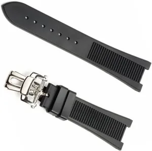 Rubber Silicone Folding Buckle Watchbands For PATEK PHILIPPE Strap Nautilus Series Watchband 25mm