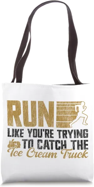 Running Runner Half Marathon Watching Spectator Run Like Tote Bag