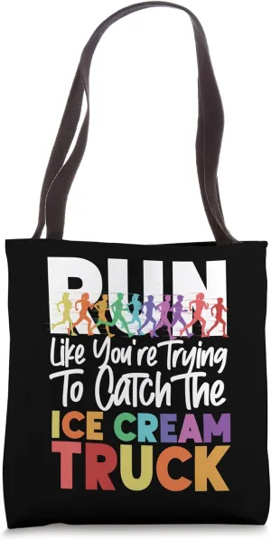 Running Runner Half Marathon Watching Spectator Run Like Tote Bag