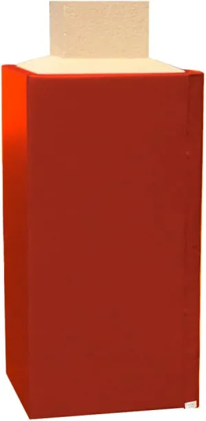 Safety Pole Pad, for Square Pole Only, 4 FT Tall, 1” Thick Foam, Weatherproof, UV-Resistant, Hook/Loop Closure
