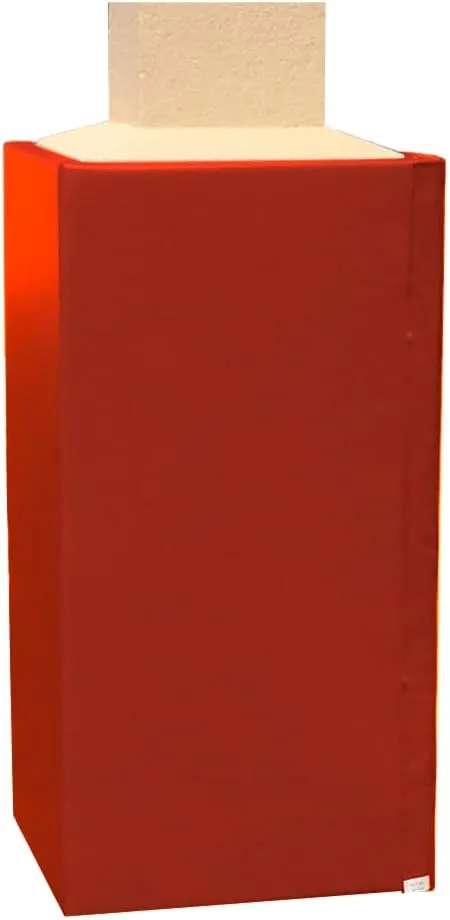 Safety Pole Pad, for Square Pole Only, 4 FT Tall, 1” Thick Foam, Weatherproof, UV-Resistant, Hook/Loop Closure