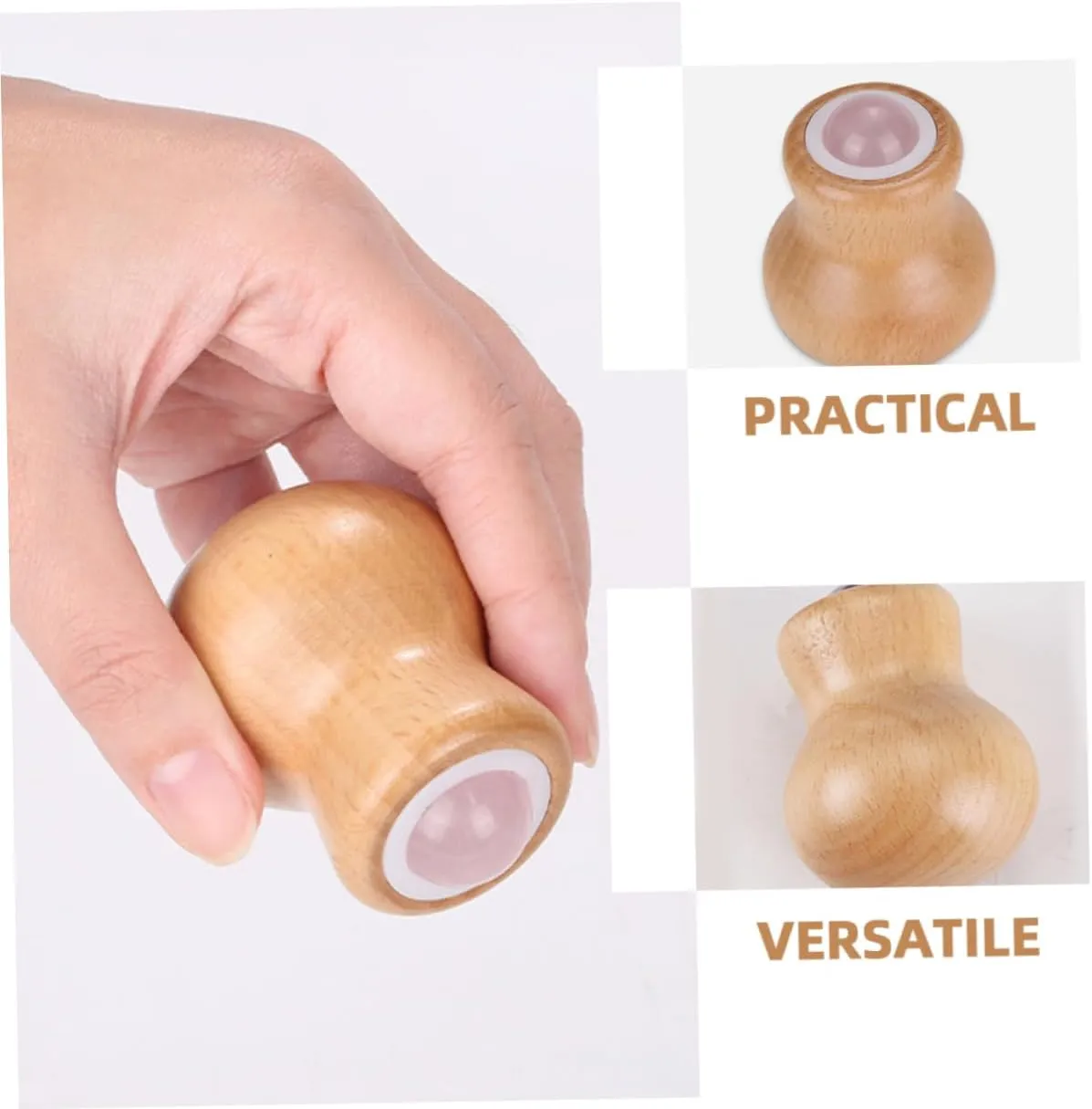 SAFIGLE 3pcs Jade Massage Roller for Face Care Reusable Facial Roller Tool for Skin Elasticity Compact Easy to Clean for Home Travel Use Beauty Relaxation