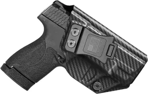 S&W M&P Shield Plus Holster IWB Kydex Fit: Smith & Wesson M&P Shield Plus / M2.0 / M1.0-9mm / .40 S&W 3.1" Barrel – Inside Waistband Concealed Carry – Adj. Cant & 'Posi-Click' Retention – US Made