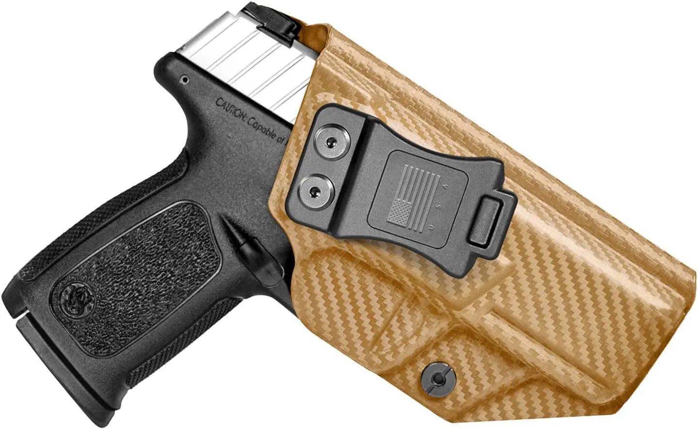 S&W SD9VE SD40VE Holster IWB Kydex Fit: Smith & Wesson SD9 VE & SD40 VE Pistol – Inside Waistband Concealed Carry – Adj. Cant & 'Posi-Click' Retention – No Wear or Jitter - USA Made - Right Hand Draw