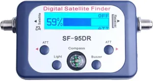 Satellite Finder, Digital SF-95DR Meter Satlink Receptor Satellite Finder TV Signal Receiver Sat Decoder Satfinder LCD Display,for Adjusting Sat TV Dish