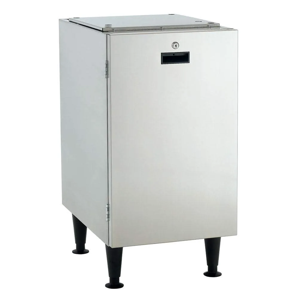 Scotsman HST16-A 16.5-Inch x 23.75-Inch Stationary Equipment Stand with Cabinet Base (for HID312 Ice Maker Dispenser), Stainless Steel
