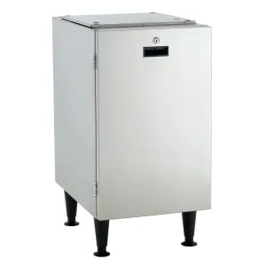 Scotsman HST16-A 16.5-Inch x 23.75-Inch Stationary Equipment Stand with Cabinet Base (for HID312 Ice Maker Dispenser), Stainless Steel