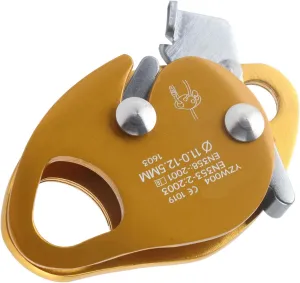 SELF Braking Stop Descender 11‑12.5MM Rope CLAMP Rescue Rappel Ring Climbing Gear for Climbing Rope