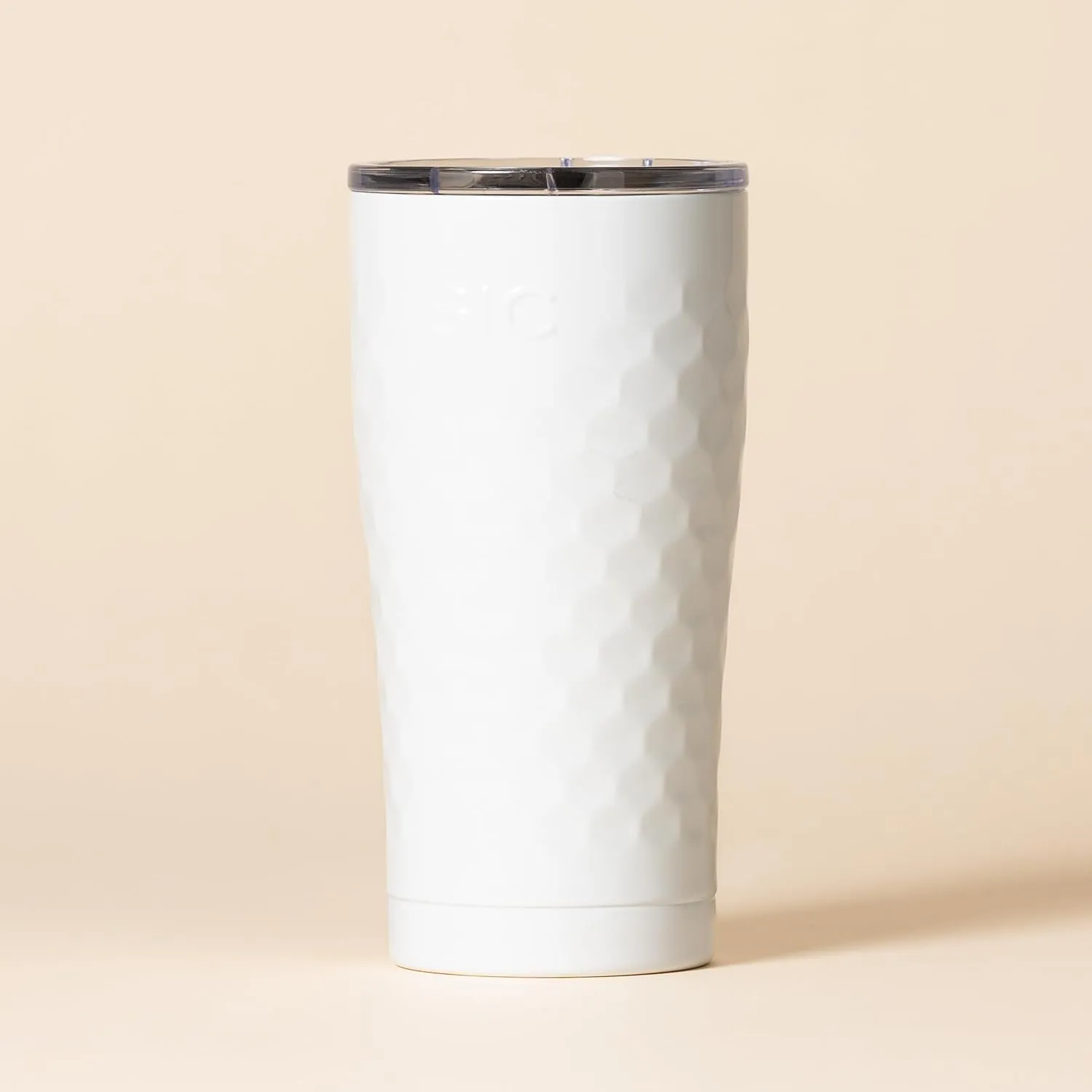 Seriously Ice Cold SIC 20 Oz. Double Wall Vacuum Insulated 18/8 Stainless Steel Travel Tumbler Mug | Powder Coated with Splash Proof BPA Free Lid | Coffee, Tea, Wine, and Cocktails (Dimpled Golf)