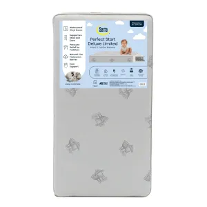 Serta Perfect Start Deluxe Limited Dual Sided Baby Crib Mattress and Toddler Mattress, GREENGUARD Gold Certified, Firm Support, Waterproof, 7 Year Warranty, Made in USA