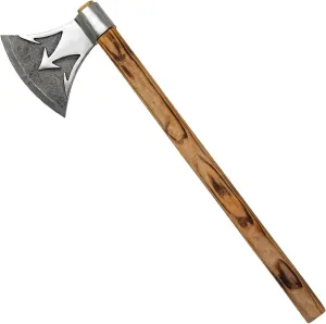 Seven Seas Trident Forge Axe - Handcrafted High Carbon Steel Axe (22")
