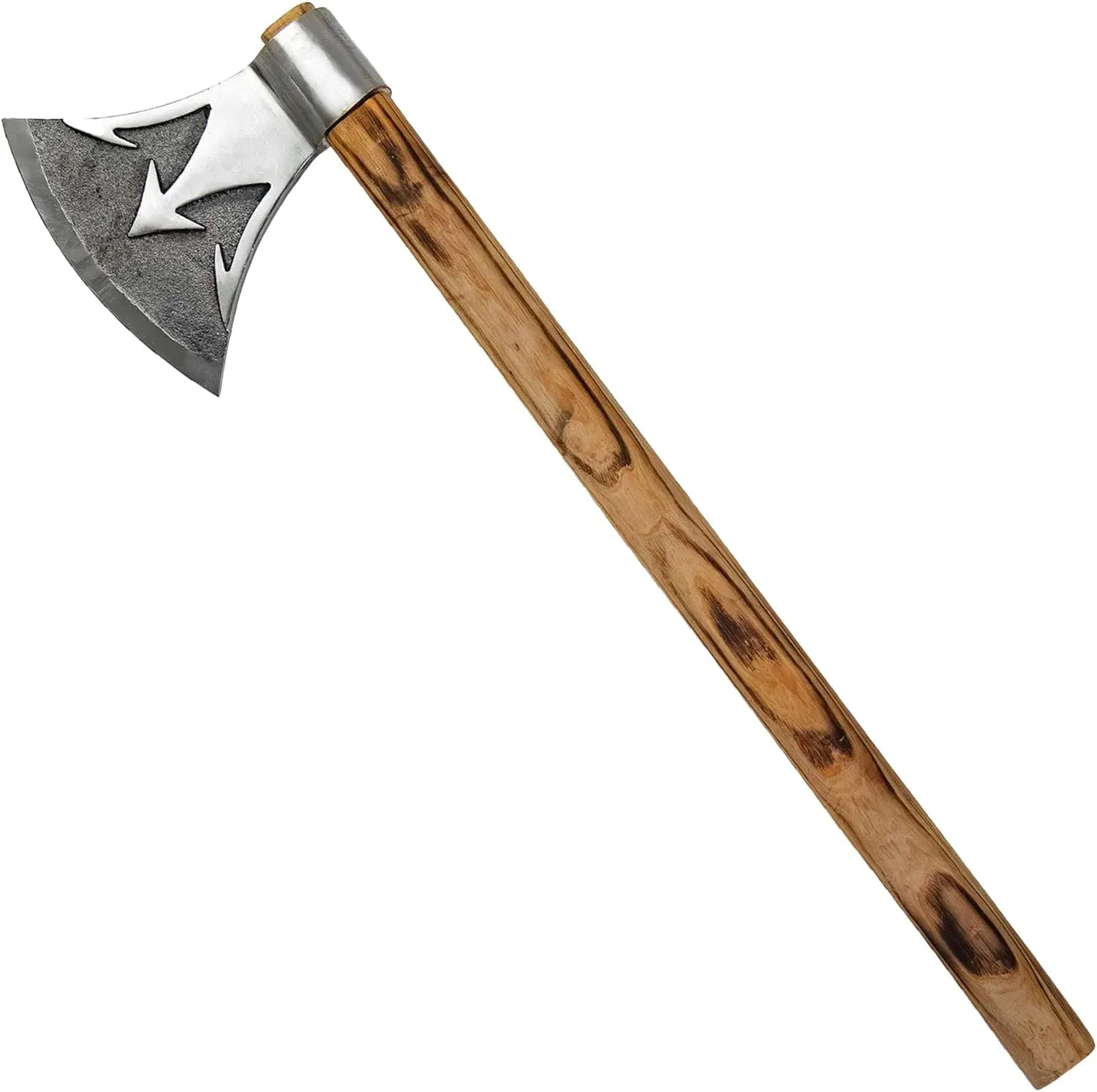 Seven Seas Trident Forge Axe - Handcrafted High Carbon Steel Axe (22")