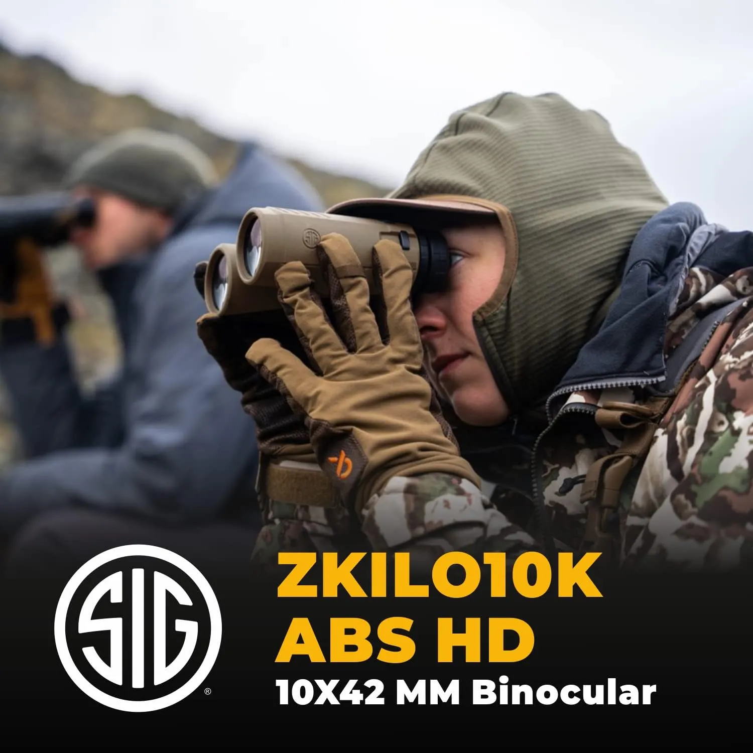 Sіg Sauer KILO10K-ABS HD 10x42 mm Laser Rangefinding Binocular with Sіg Free Hat Bundle
