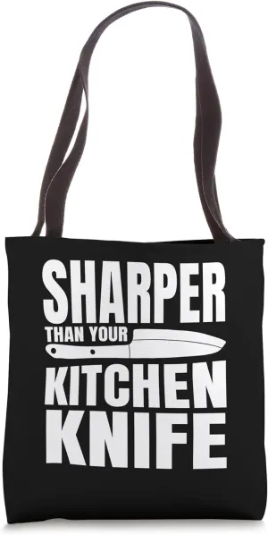 Sharper Than Your Kitchen Knife Circus Performer Darts Tote Bag