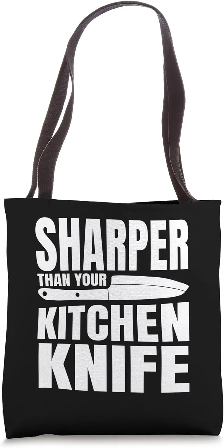 Sharper Than Your Kitchen Knife Circus Performer Darts Tote Bag