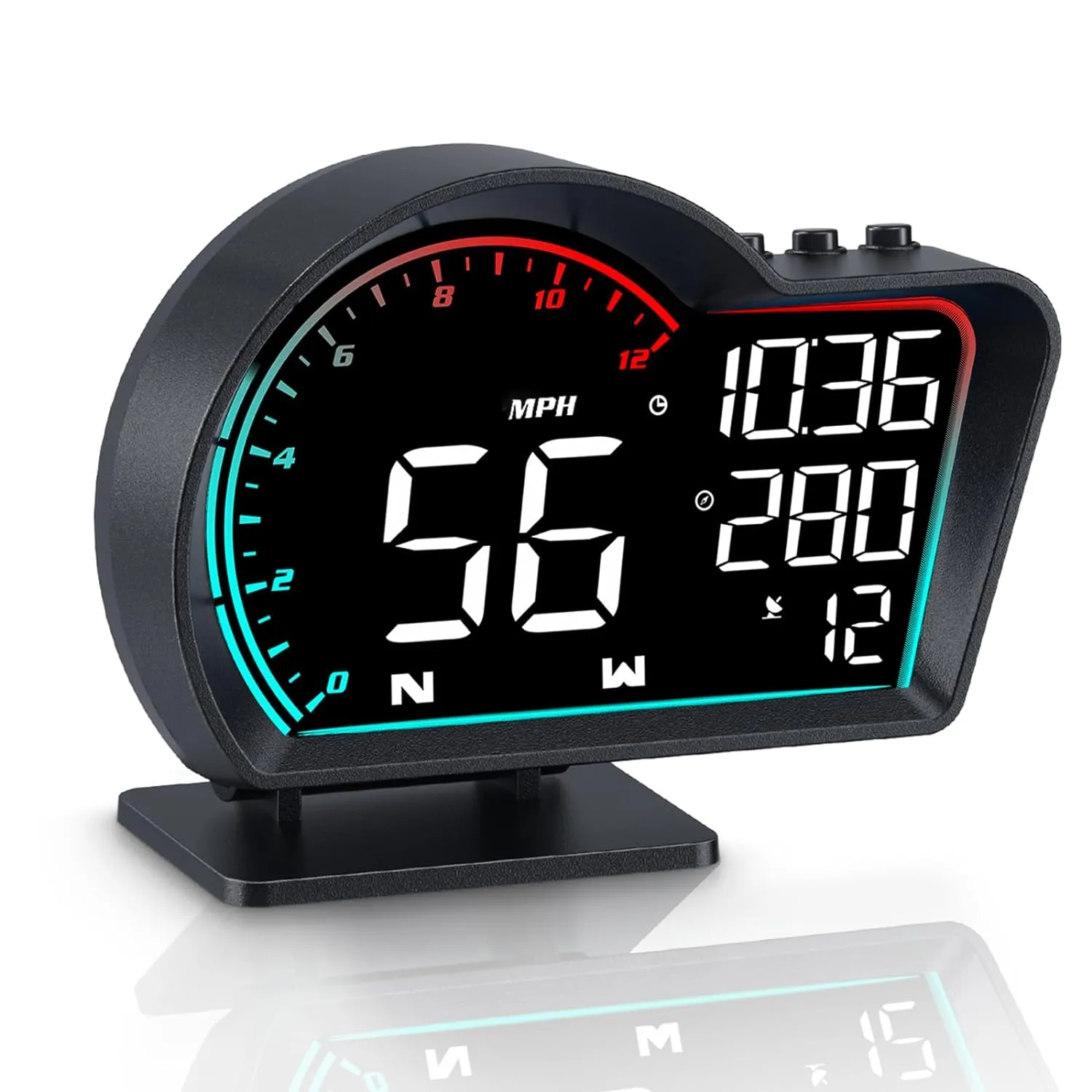 SinoTrack HUD Digital GPS Speedometer for Car Universal Heads Up Display Oversize Screen Large LCD MPH Speedometer Speed Fatigued Diving Alert Over-Speed Alarm Compass for All Vehicle