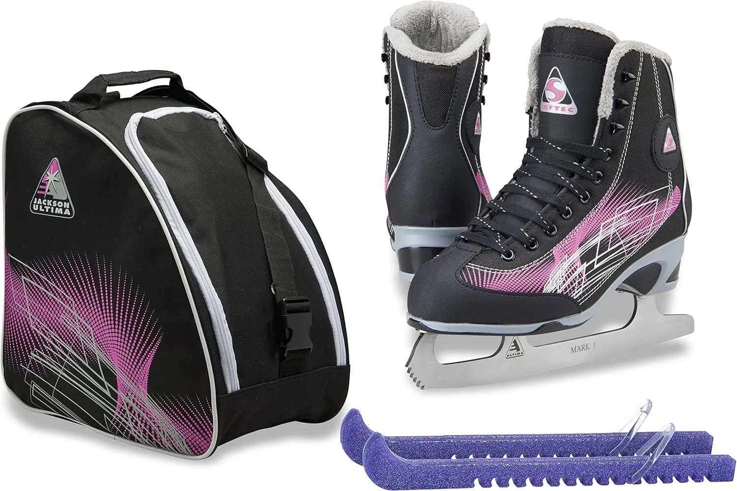 SKATE GURU Jackson Ultima Figure Ice Skates Softec for Women and Girls