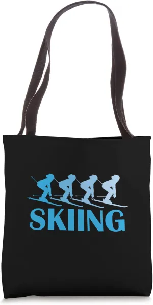 Skiing Snow Ski Slope Winter Tote Bag