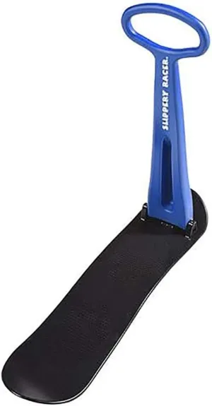 Slippery Racer Kid's Lightweight Compact Foldable Cold Resistant Downhill Outdoor Winter Ski Scooter Snow Sled for Children 4 Years and Up