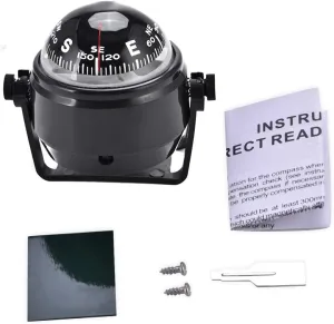 Small Boat Compass Bussola Barca,Electronic Digital,Adjustable Marine Ball Night Vision for Car Boat Vehicle Truck Car Boat Marine