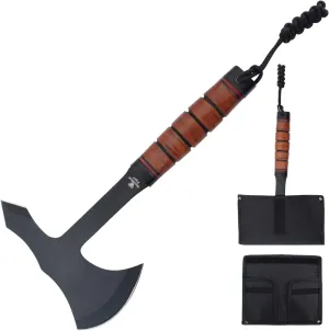 Snake Eye Tactical Tomahawk Gaming Steel Axe with Nylon Sheath 11" Outdoor Recreation, Camping, Hunting Hatchets & Games for Adults