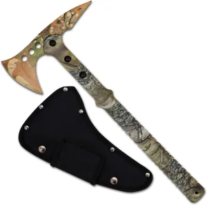 Snake Eye Tactical Tomahawk Throwing Axe - Throwing Hatchet-Tactical-Axe with Sheath and Competition Throwing Axe. (Camo)
