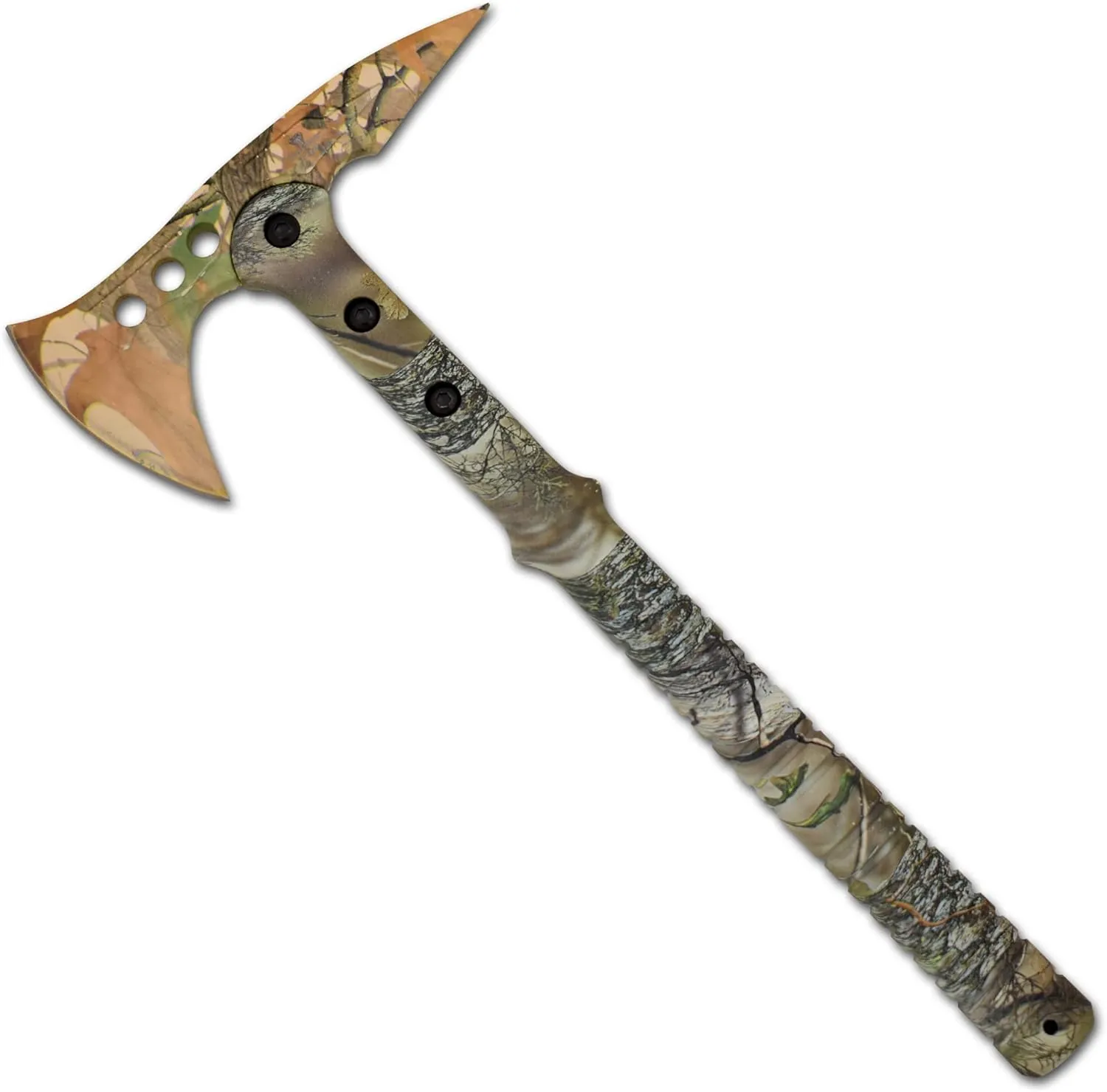 Snake Eye Tactical Tomahawk Throwing Axe - Throwing Hatchet-Tactical-Axe with Sheath and Competition Throwing Axe. (Camo)