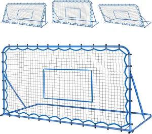Soccer Rebounder Net, Quick-Switch Angle Soccer Training for Control, Passing Practice, Easy Setup Rebounder Gifts Aids & Equipment for Kids,Teens & Adults