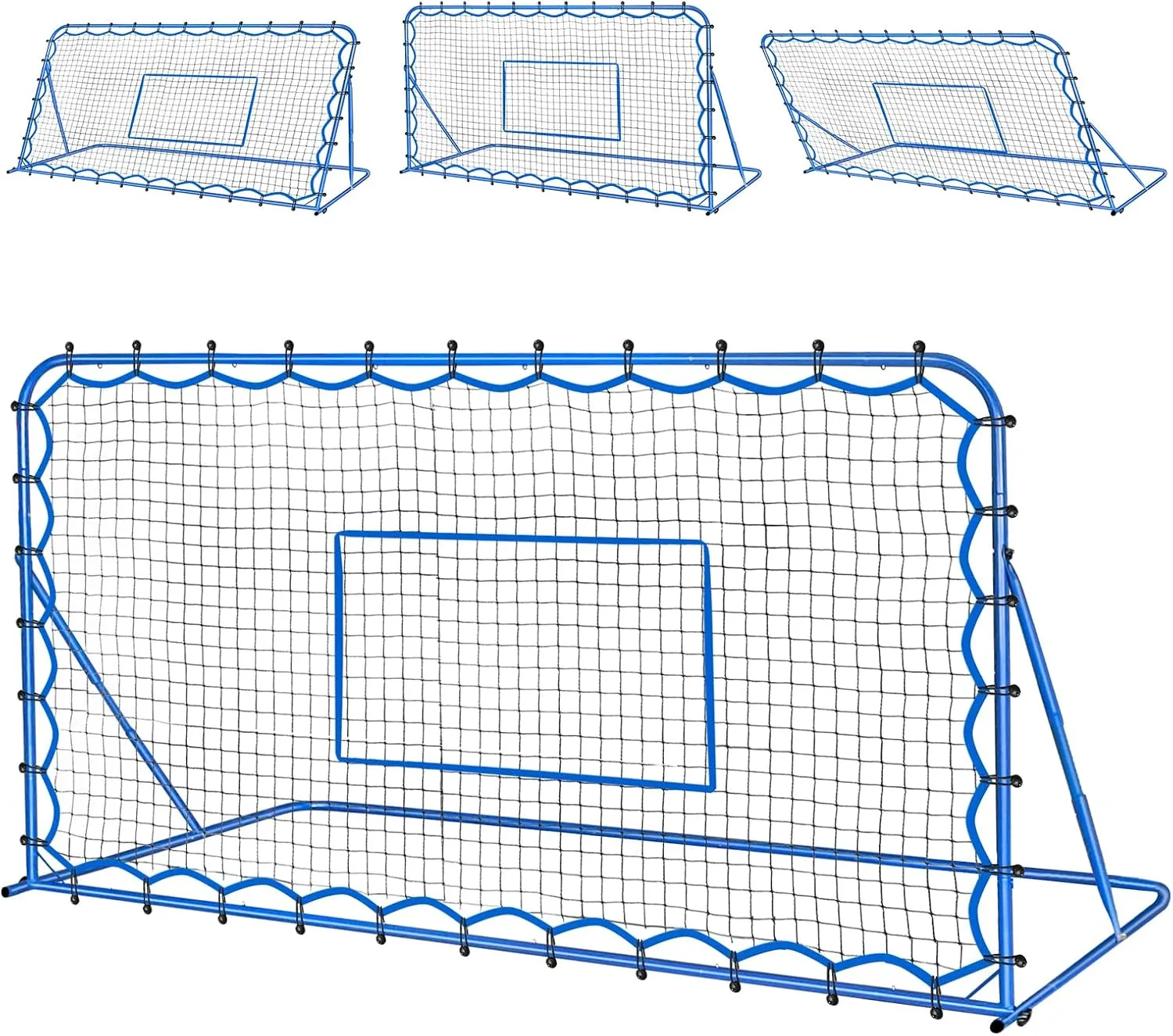 Soccer Rebounder Net, Quick-Switch Angle Soccer Training for Control, Passing Practice, Easy Setup Rebounder Gifts Aids & Equipment for Kids,Teens & Adults