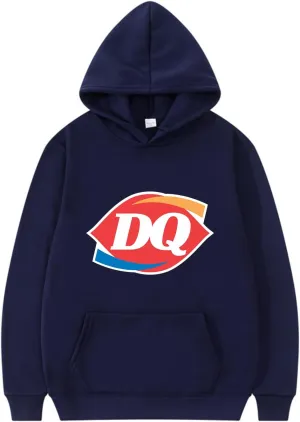 Soft Ice Cream Graphic Logo Hoodie - Cute Fast Food Sweatshirt for Men Women