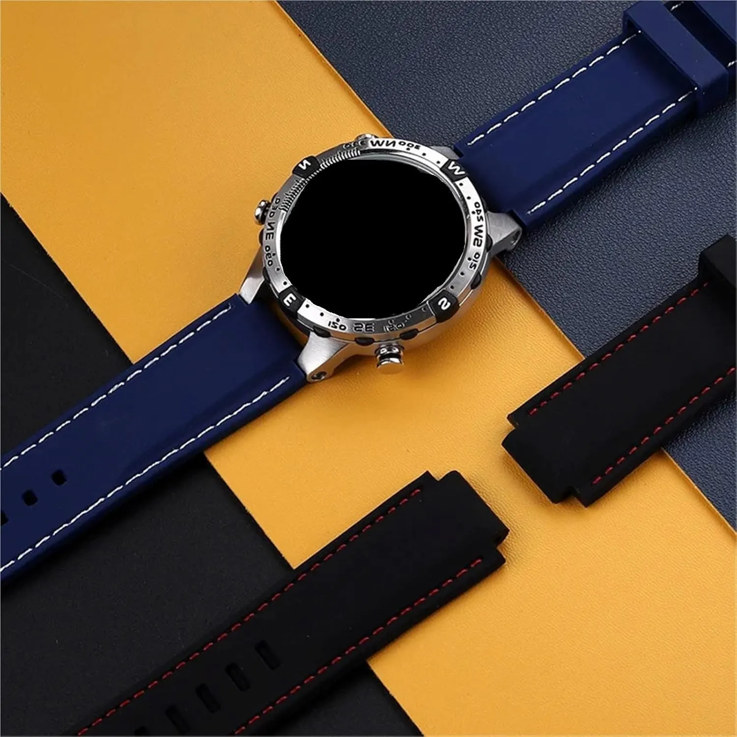 Soft Silicone Rubber Watchband Strap With Men And Women Sports Universal Quick Release Rubber Watch Strap 16mm