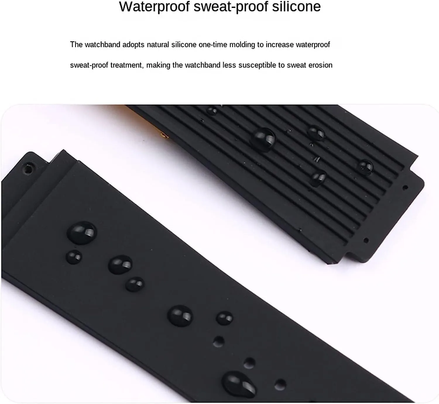 Soft Silicone Strap With Butterfly Buckle For Hublot BIG BANG Watch band replacement Accessories 26 * 19mm