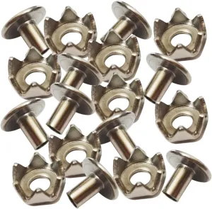 SOIMISS 100Pcs Stainless Steel Snowfield Shoe Nails Slip Spikes for Outdoor Ice Traction Easy to Install Grippers for Hiking Running and Winter Sports