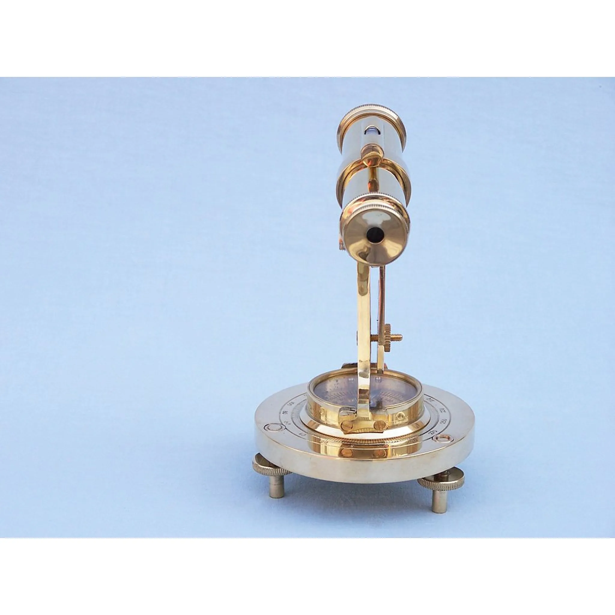 Solid Brass Alidade Compass 7"