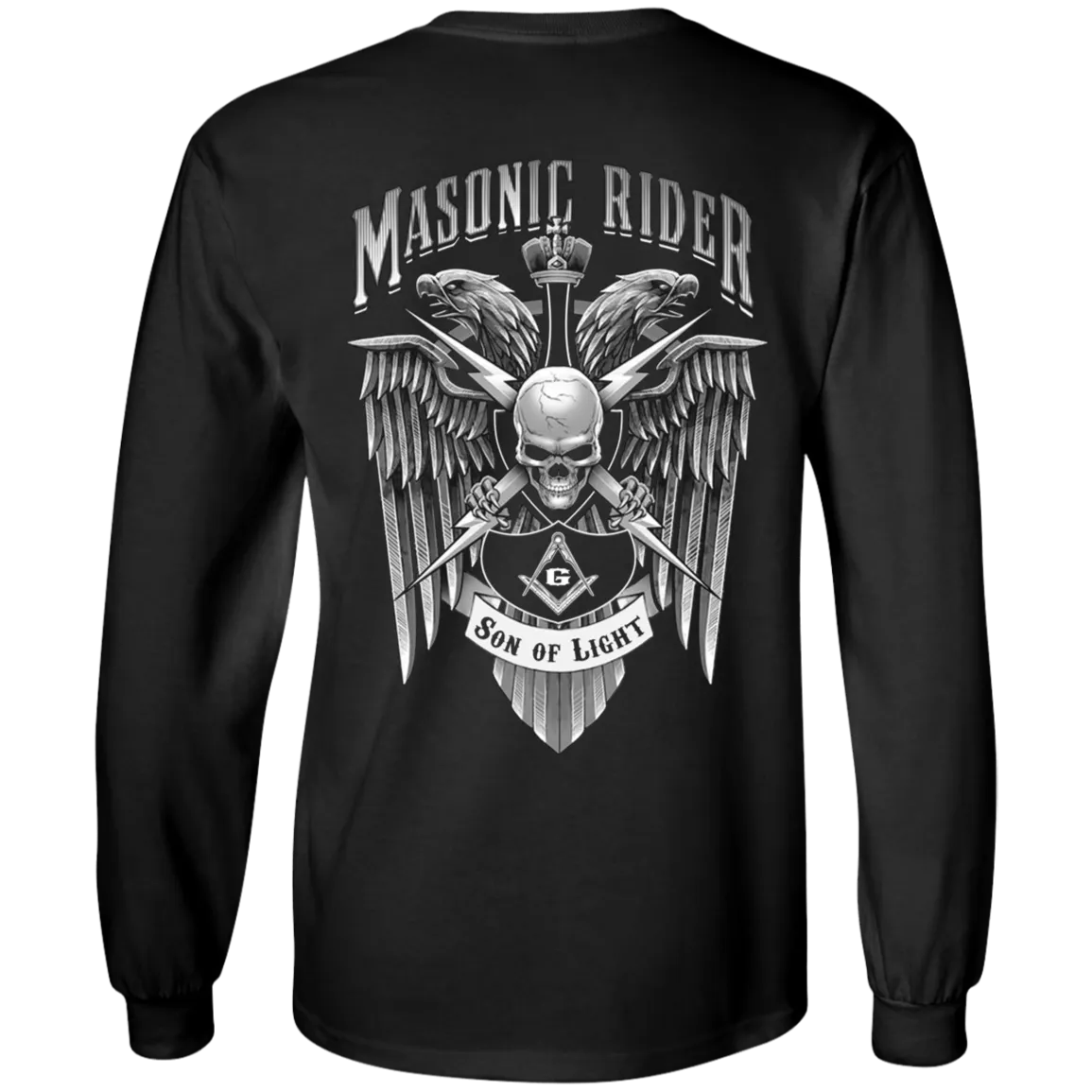 Son Of Light Rider Freemason Square & Compass Symbol