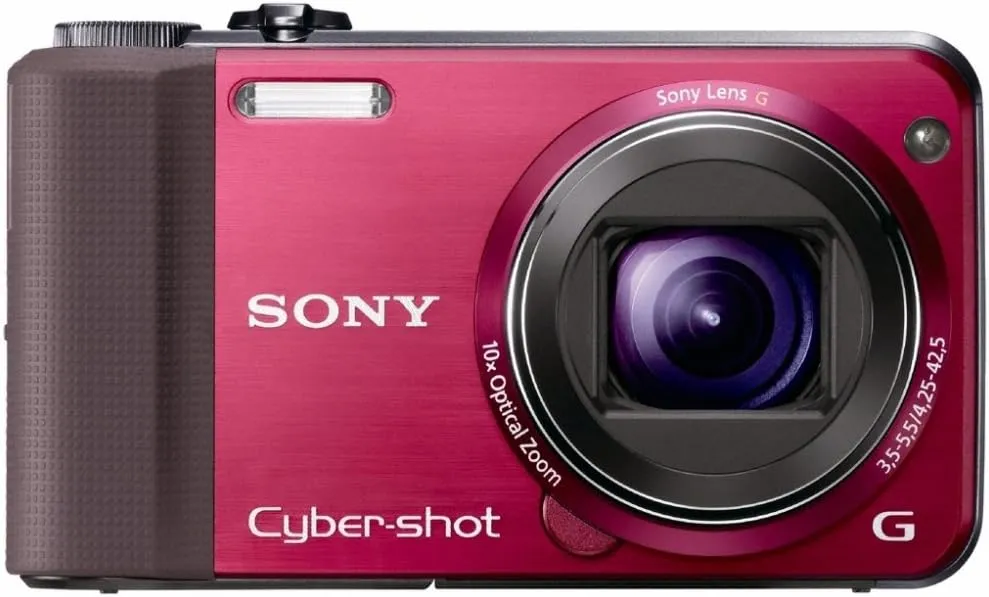 Sony Cyber-Shot DSC-HX7V 16.2 MP Exmor R CMOS Digital Still Camera with 10x Wide-Angle Optical Zoom G Lens, 3D Sweep Panorama, and Full 1080/60i HD Video (Red)