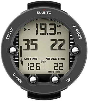 SS050434000 Suunto Vyper Novo Lite Graphite - Usb Cable, Bungee And Rubber Boot Sold Separately