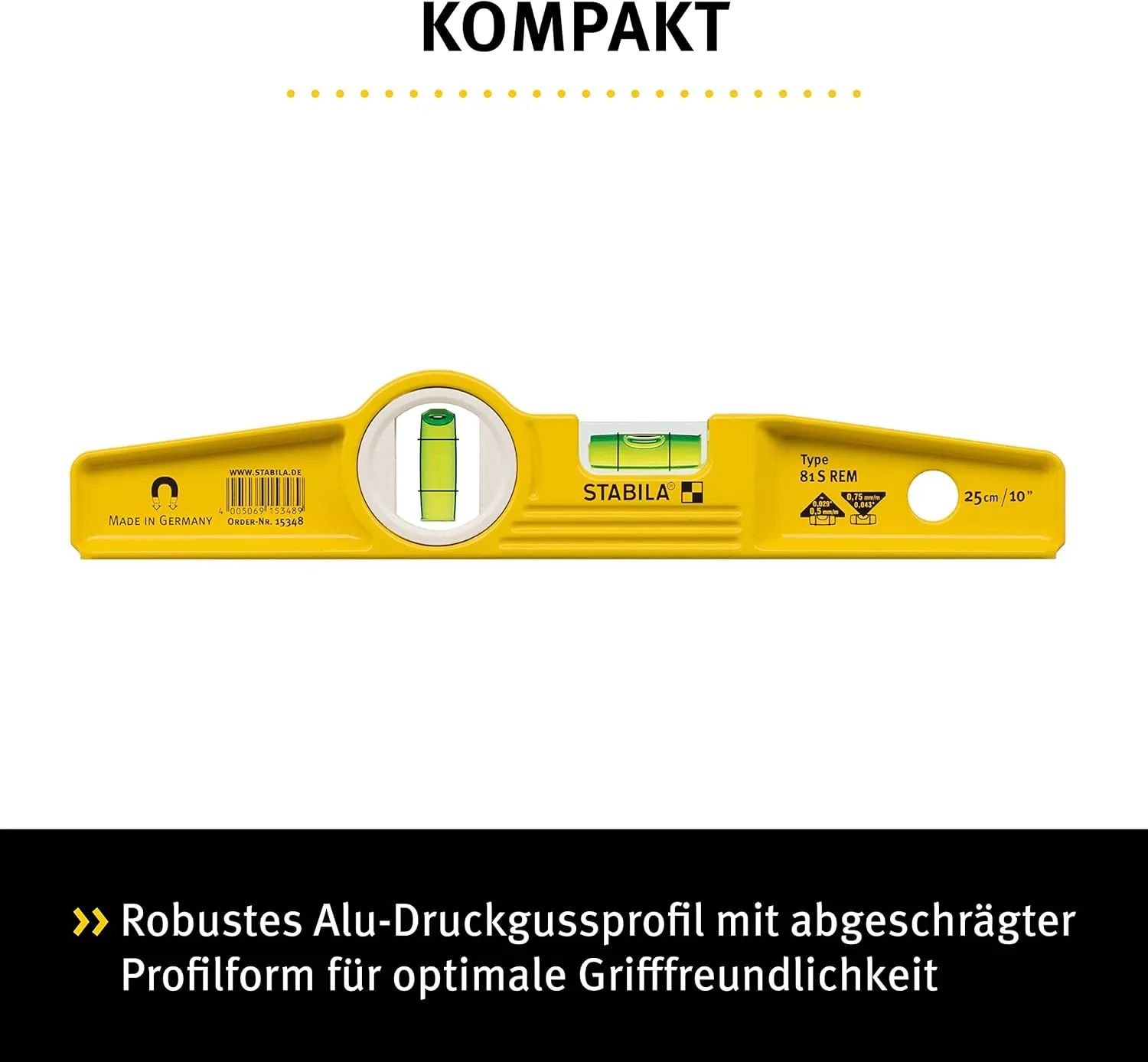 Stabila 15348 81s/Rem Loose Rare Earth Magnetic Level, Multi