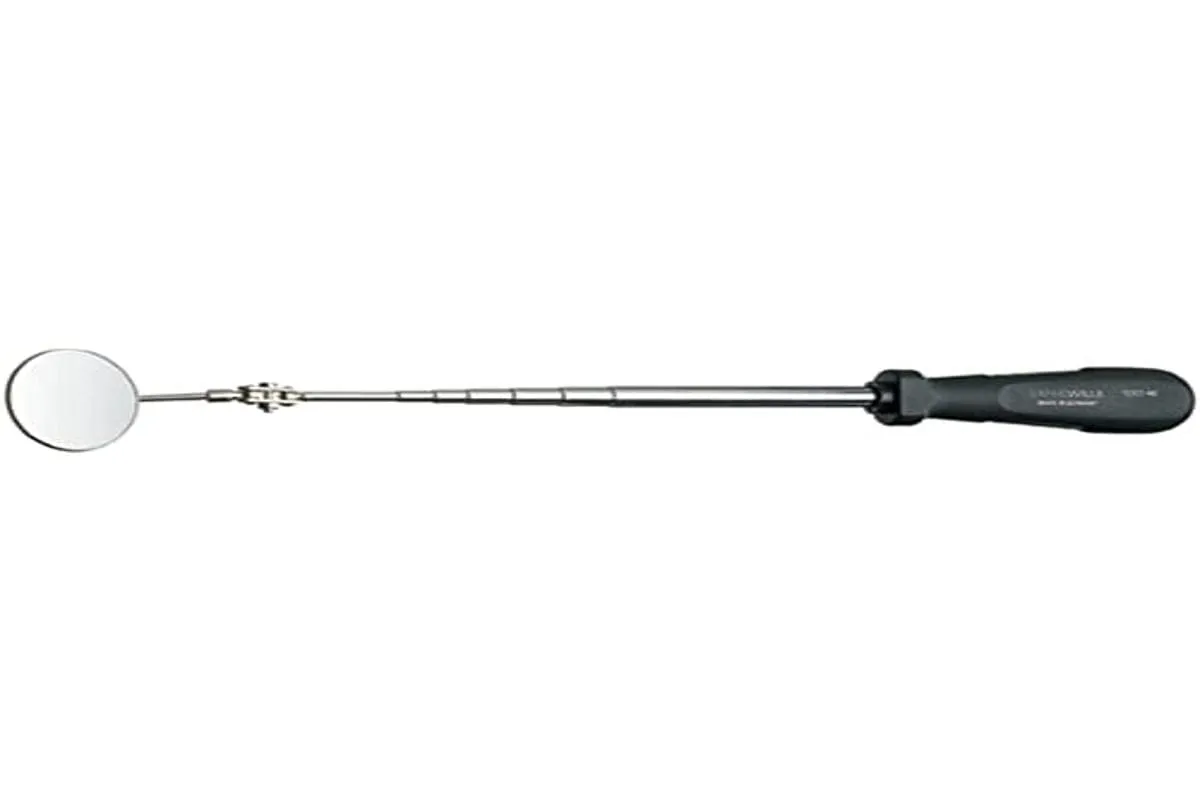 Stahlwille 77401050 Telescopic Mirror, 50mm Dia., 285-725 mm Length, Unbreakable Stainless Steel Mirror, FOD Compliant, Ideal for Work in Confined Spaces, Made in Germany