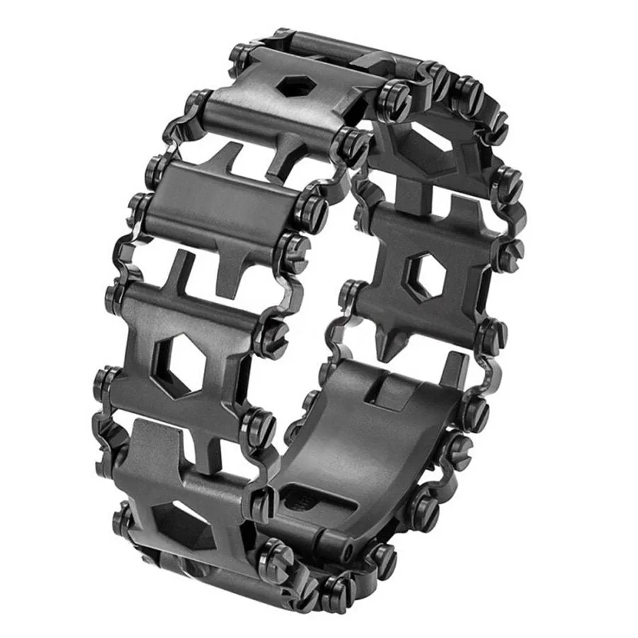 Stainles Steel Multi Tool Bracelets Screwdriver Outdoor Camping Emergency Tool