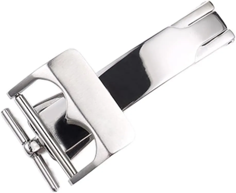 Stainless Steel Clasp Folding Buckle Watch Strap Watchband Belt Buckle For Tudor Black Bay 18mm Silver Watch Buckle