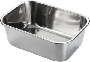 Stainless Steel Deep Plate Multi Purpose Kitchen Tableware for Bbq Camping and Serving Snacks and Easy to Clean